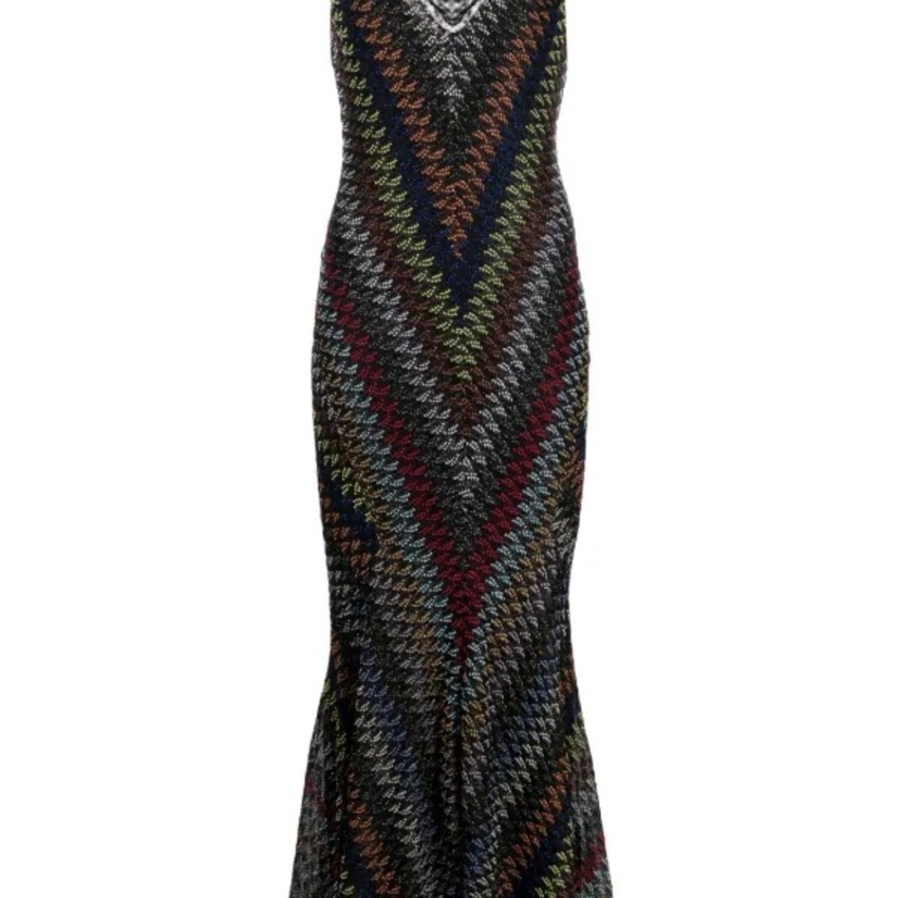 New NWT Missoni zigzag crochet-knit maxi dress Size 38 - Picture 5 of 6